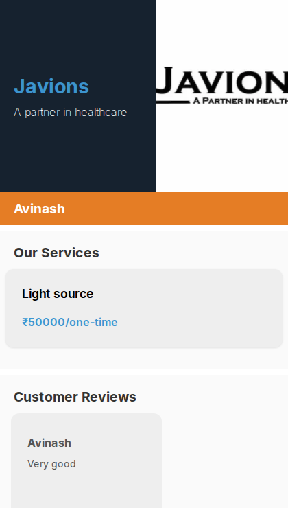 Javions business page