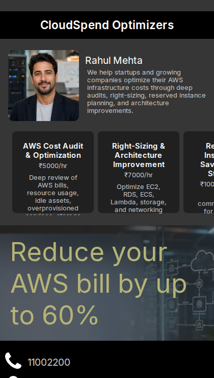 CloudSpend Optimizers business page